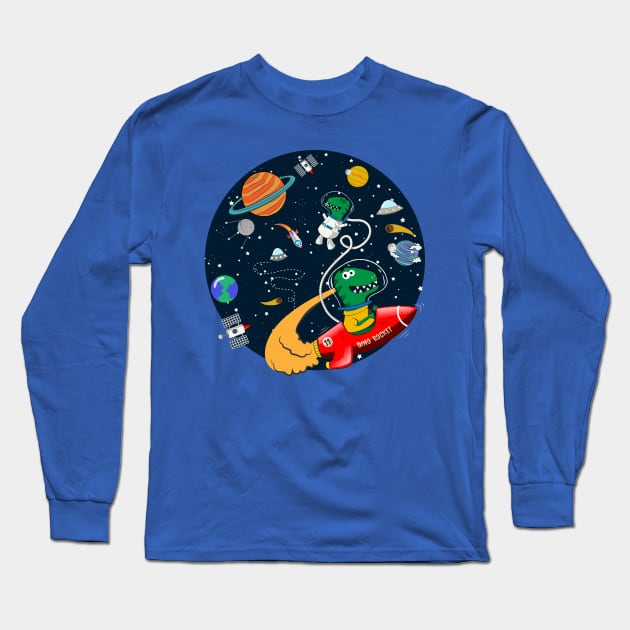 dino Adventure Long Sleeve T-Shirt by HarlinDesign